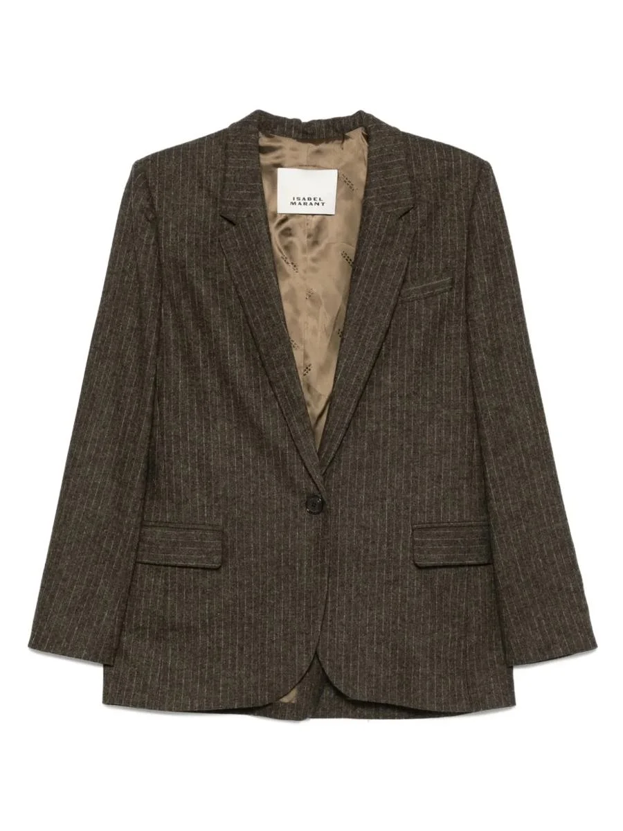 Isabel Marant Single-Breasted Pinstripe Blazer - 1