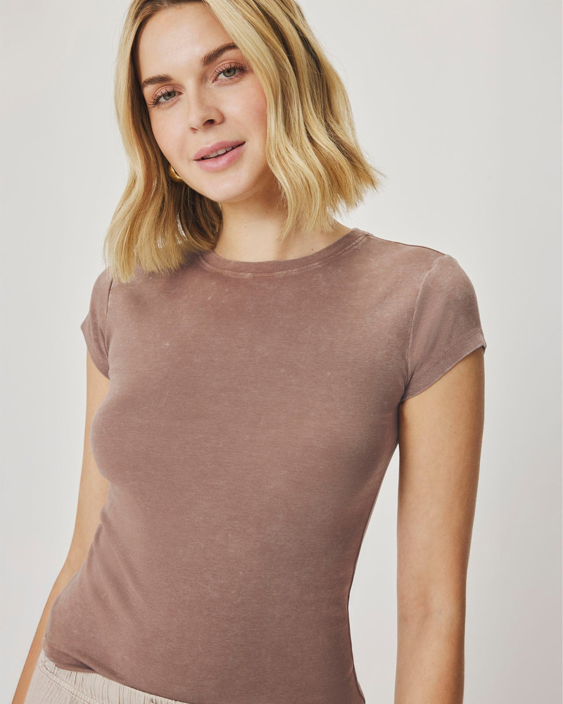 Splendid Josie Stretch Crewneck Tee outlook