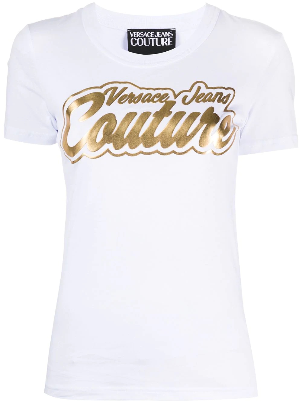 logo print short-sleeved T-shirt - 1