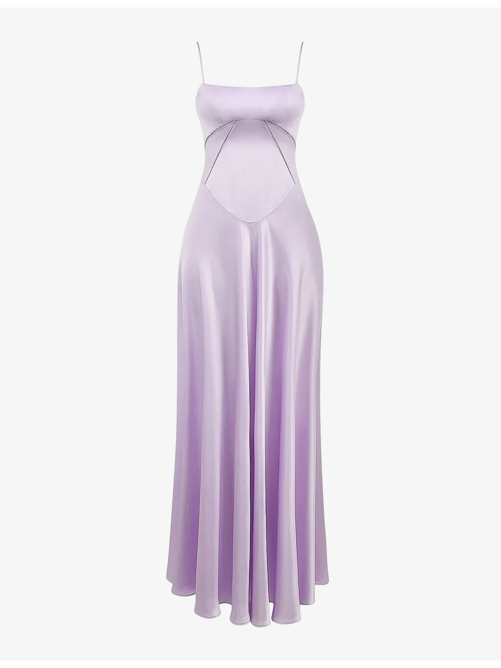 Anabella lace-up satin maxi dress - 1