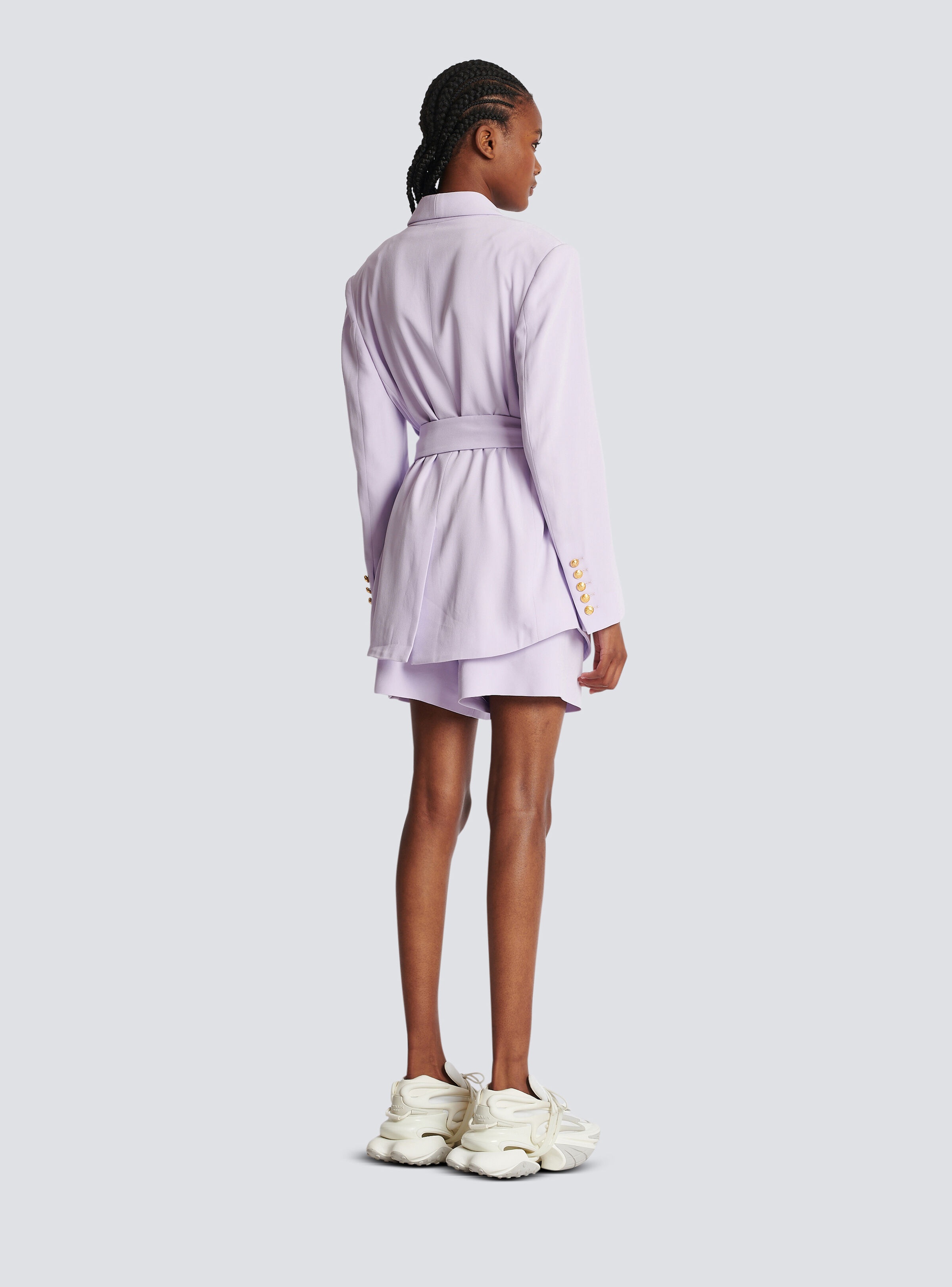 Crepe jacket with shawl collar - 4