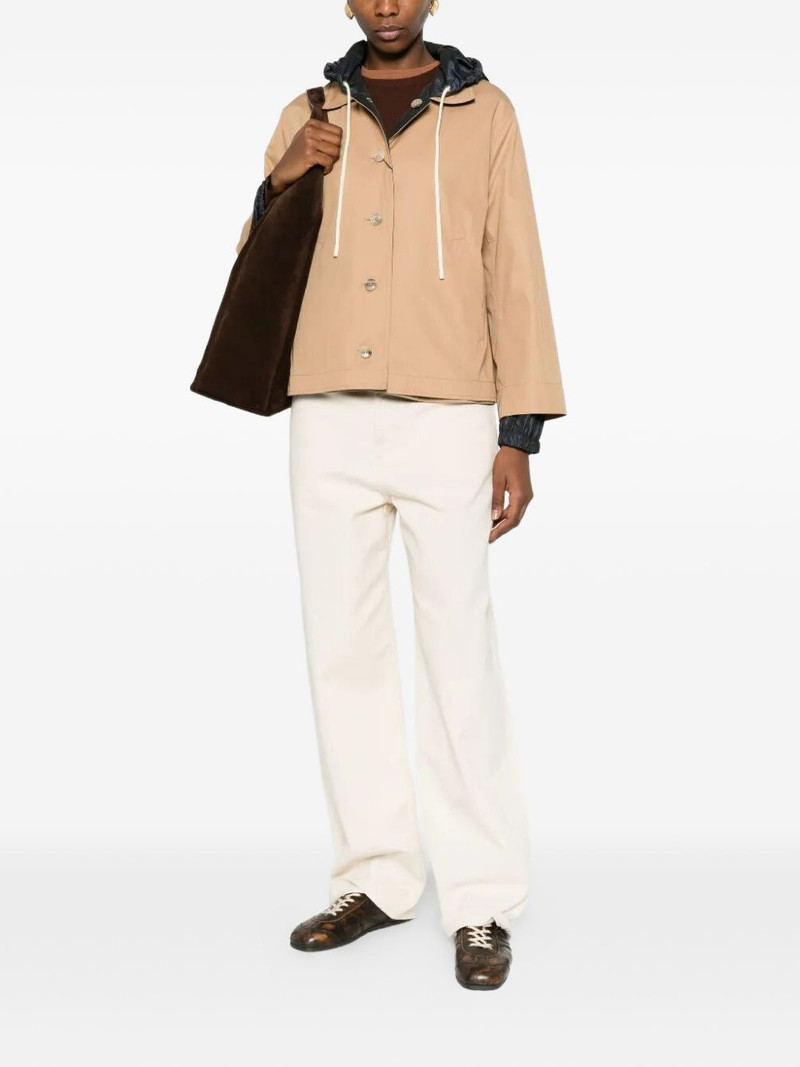 Herno reversible gabardine parka coat outlook