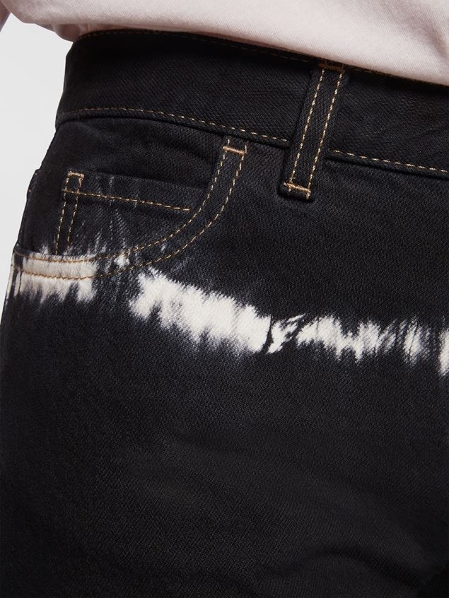 5-POCKET TIE-DYE BULL DENIM TROUSERS - 4