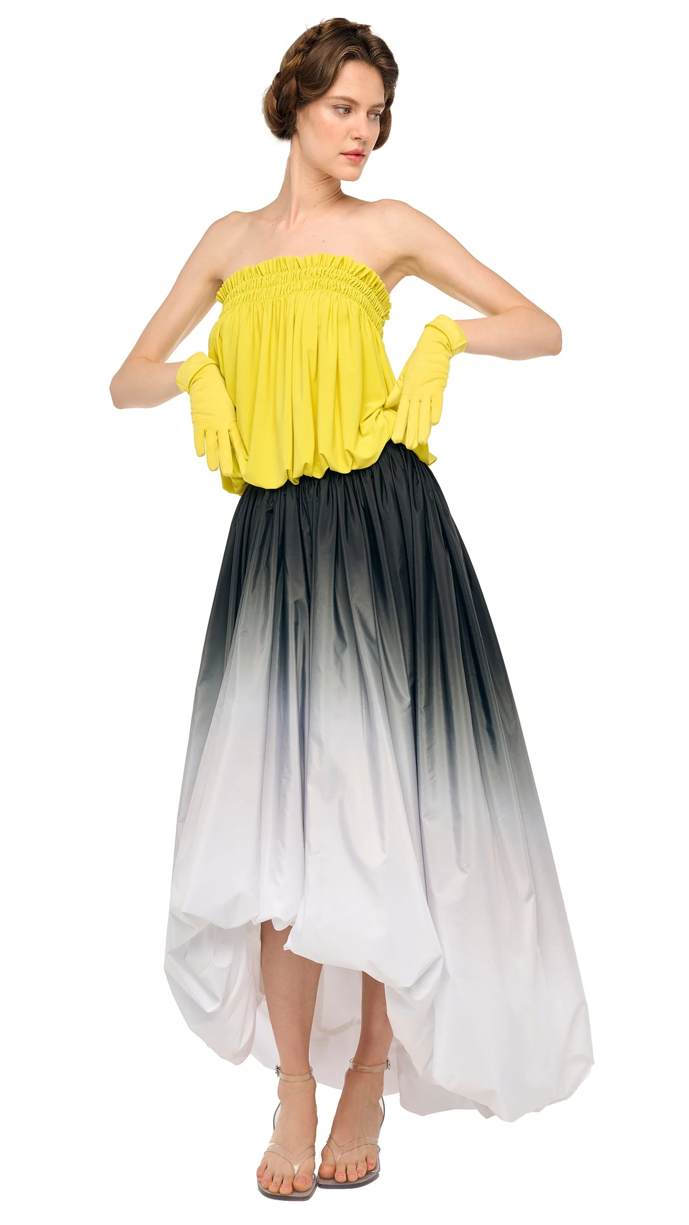 STRAPLESS PEASANT BODYSUIT - 1