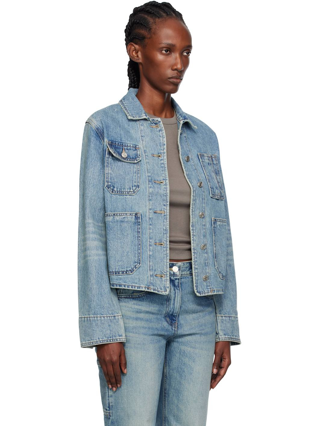 Blue Denim Trucker Jacket - 2