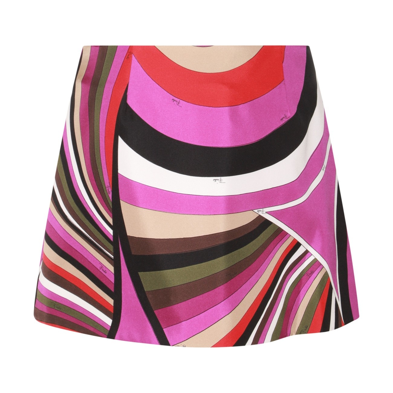 multicolor silk skirt - 2