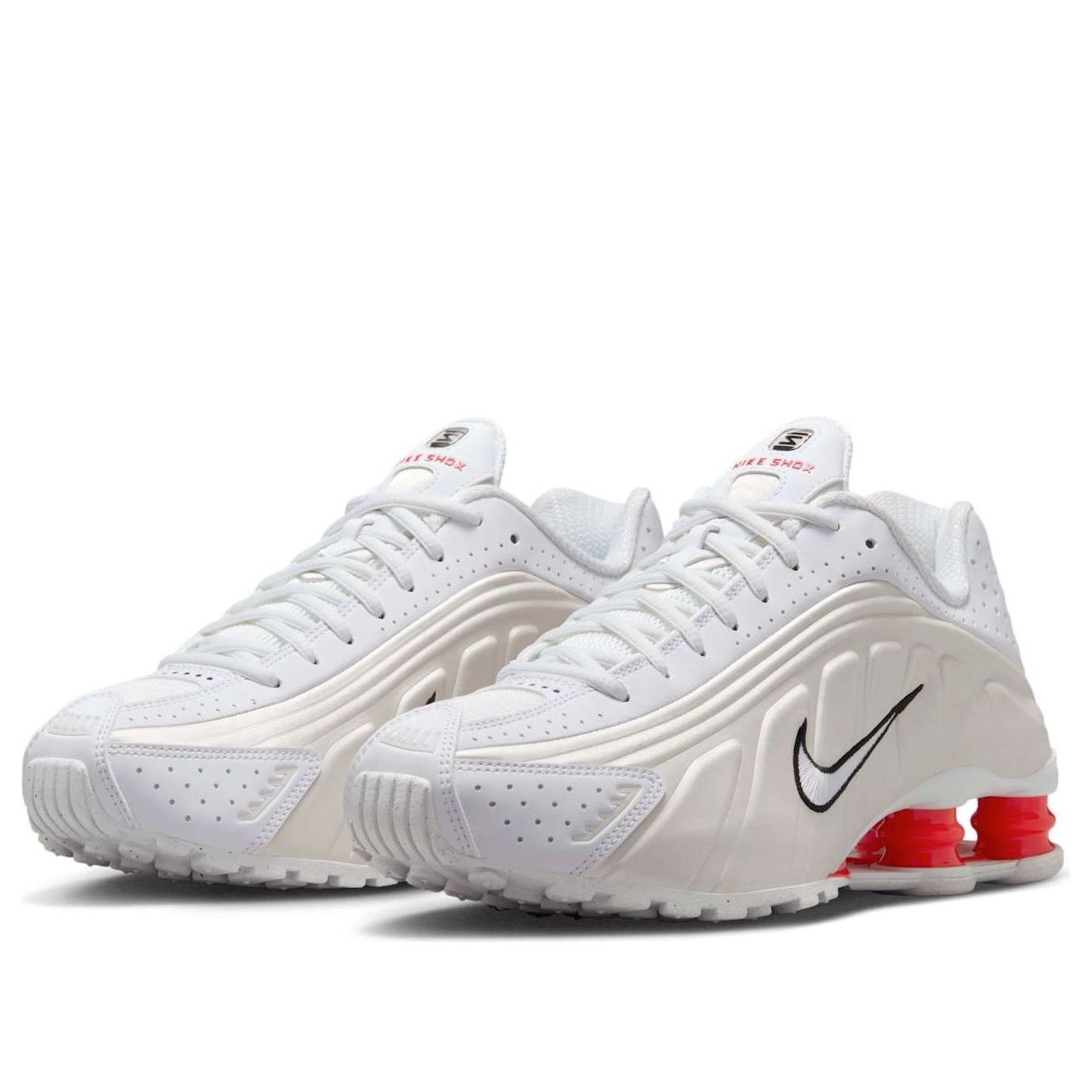 (WMNS) Nike Shox R4 'White Phantom Picante Red' AR3565-103 - 3