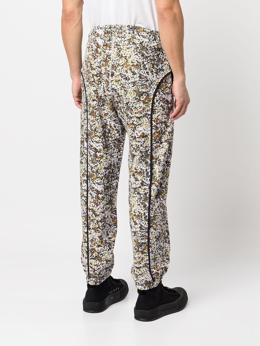 graphic-print fleece sweatpants - 5