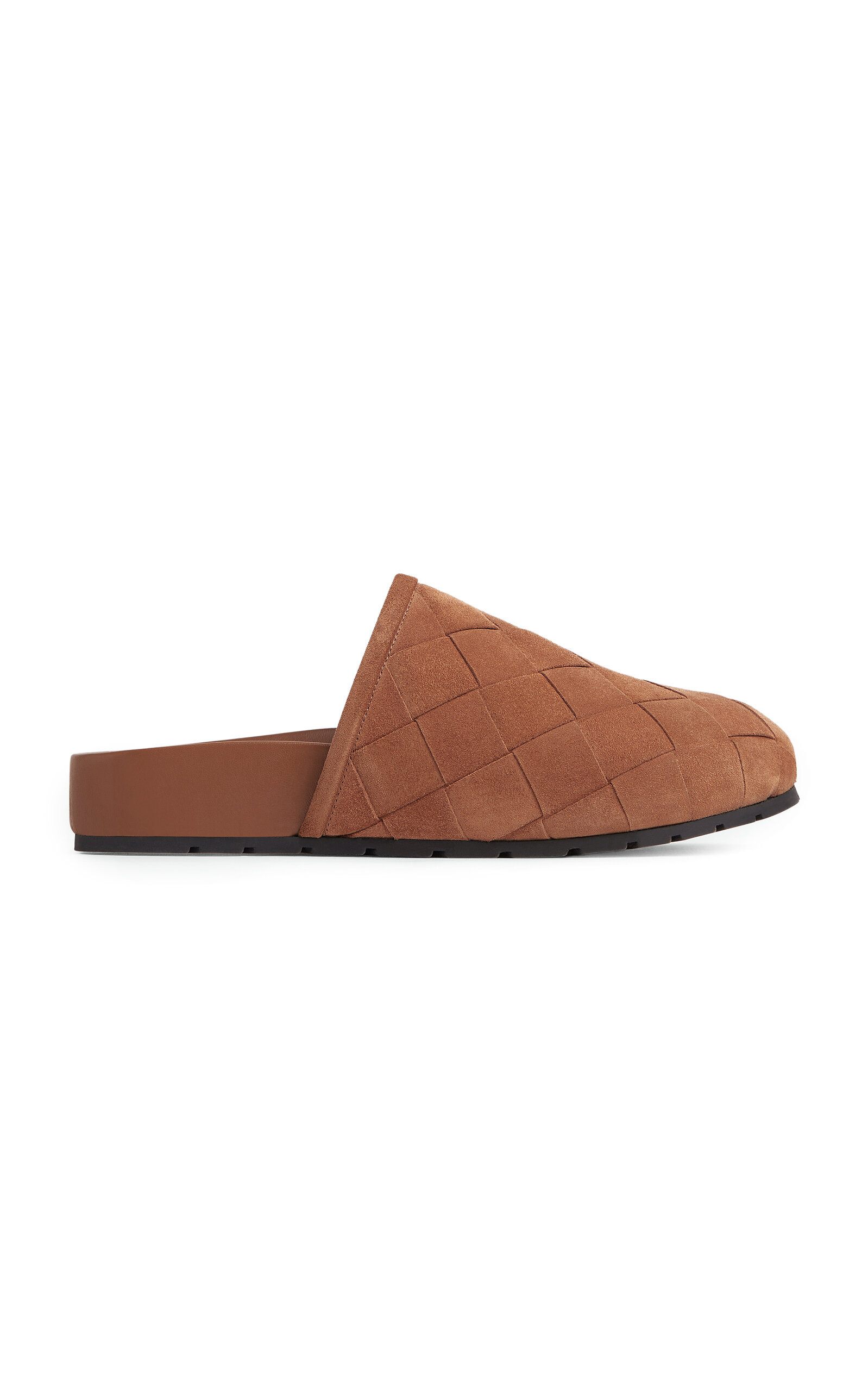 Reggie Intrecciato Suede Clogs tan - 1