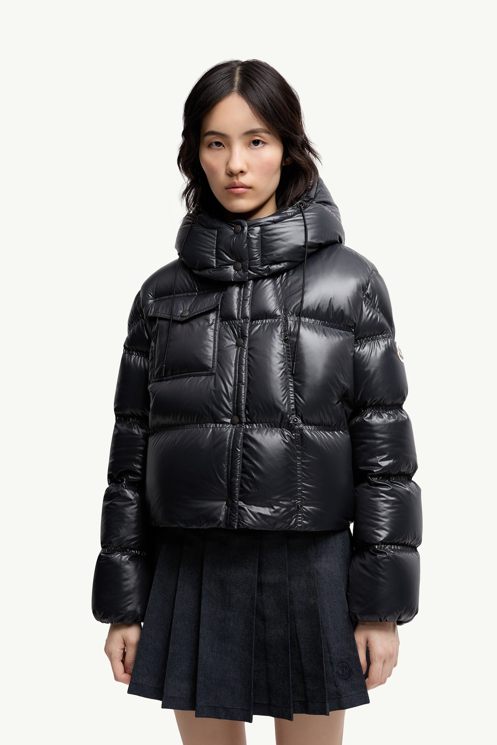 Erea Square-Quilted Hooded Short Down Jacket - 3