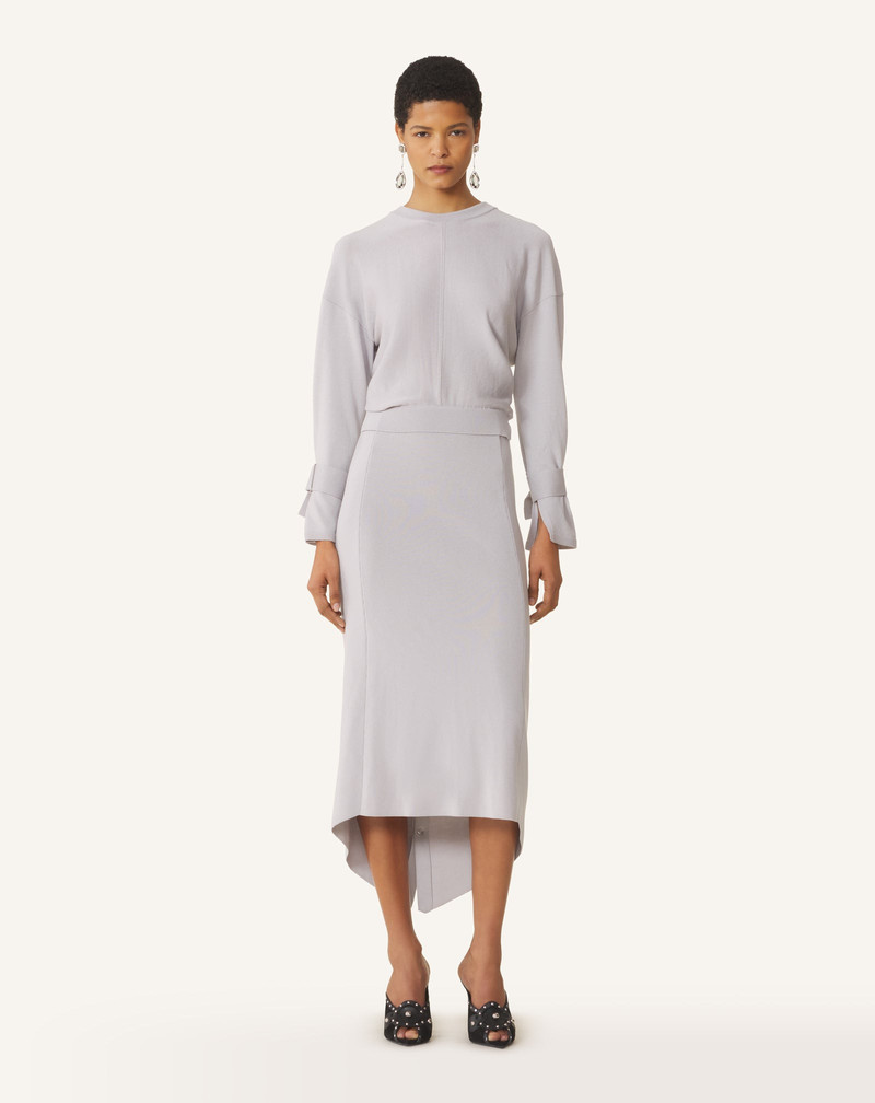 Lanvin LONG SILK DRESS WITH BACK TIE outlook