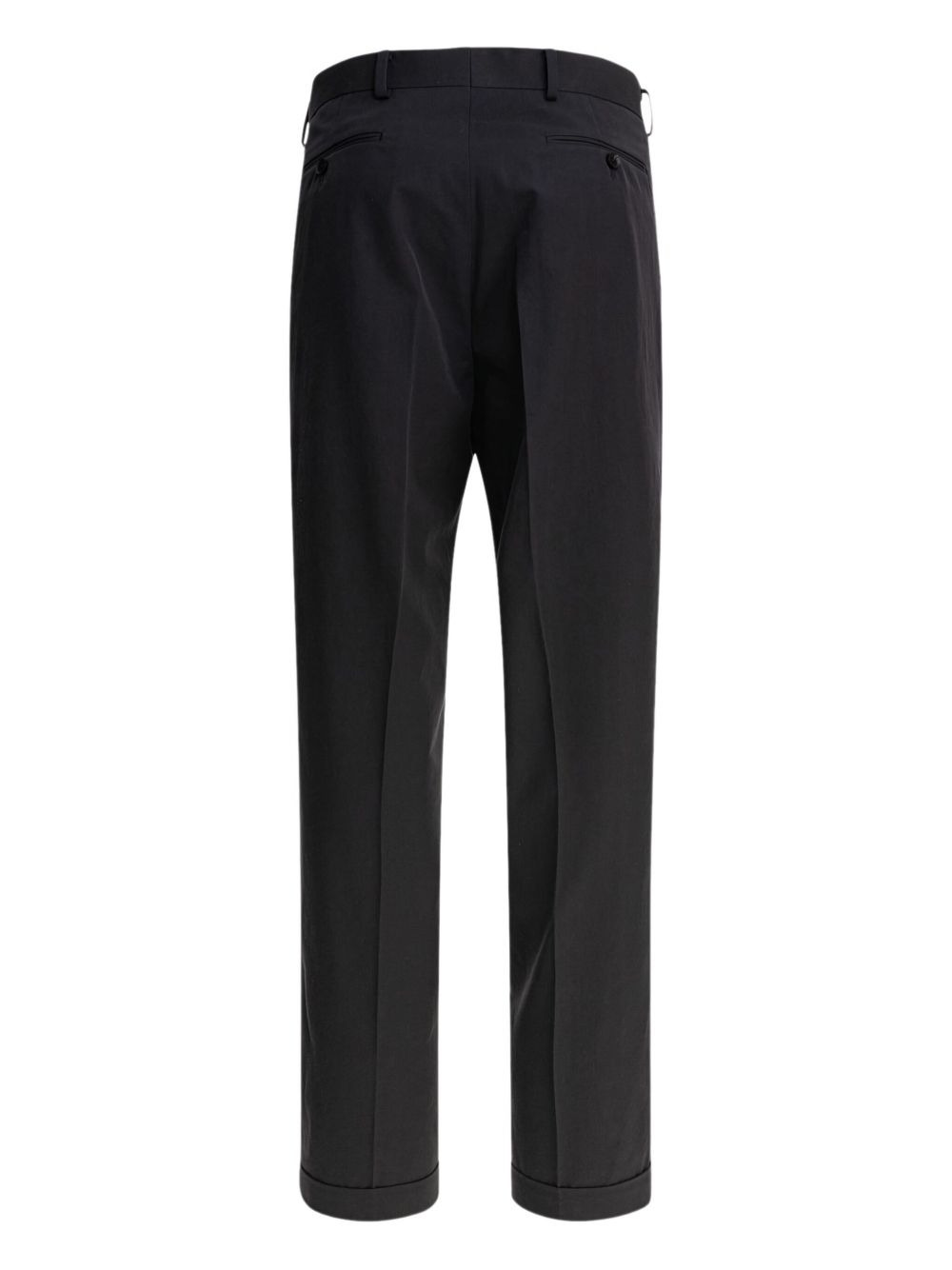 pleated-front cotton trousers - 2