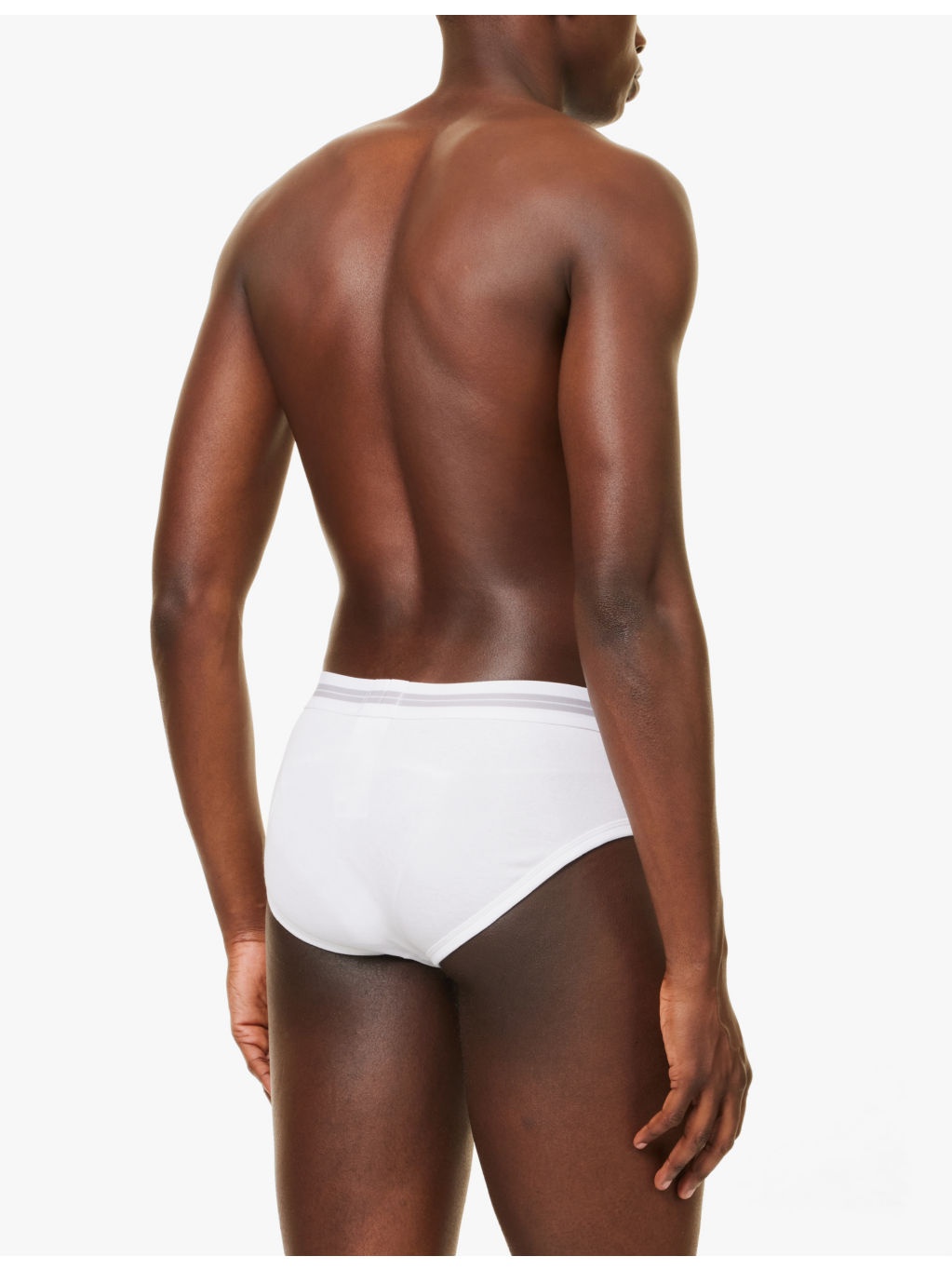 Branded waistband cotton-jersey briefs - 3