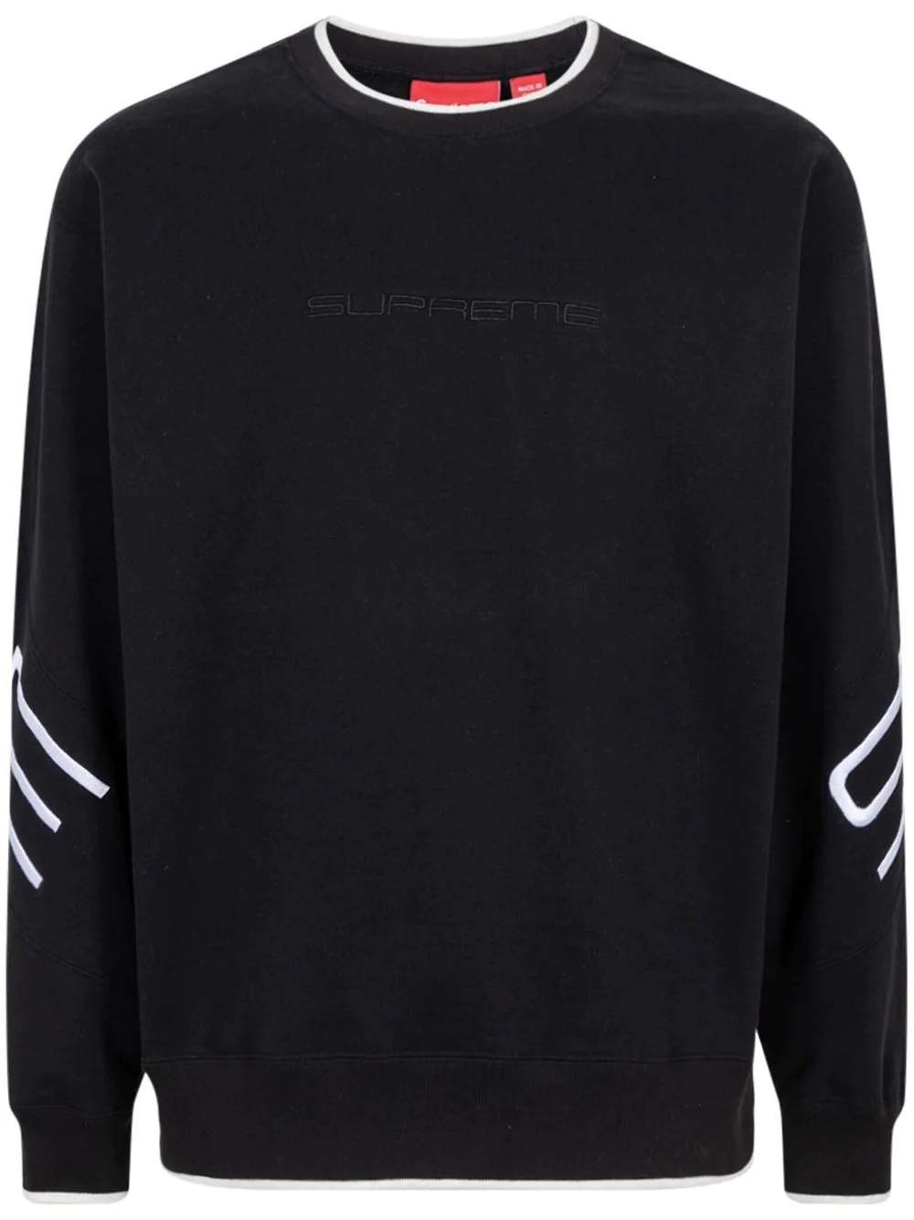 stretch crewneck sweatshirt - 1