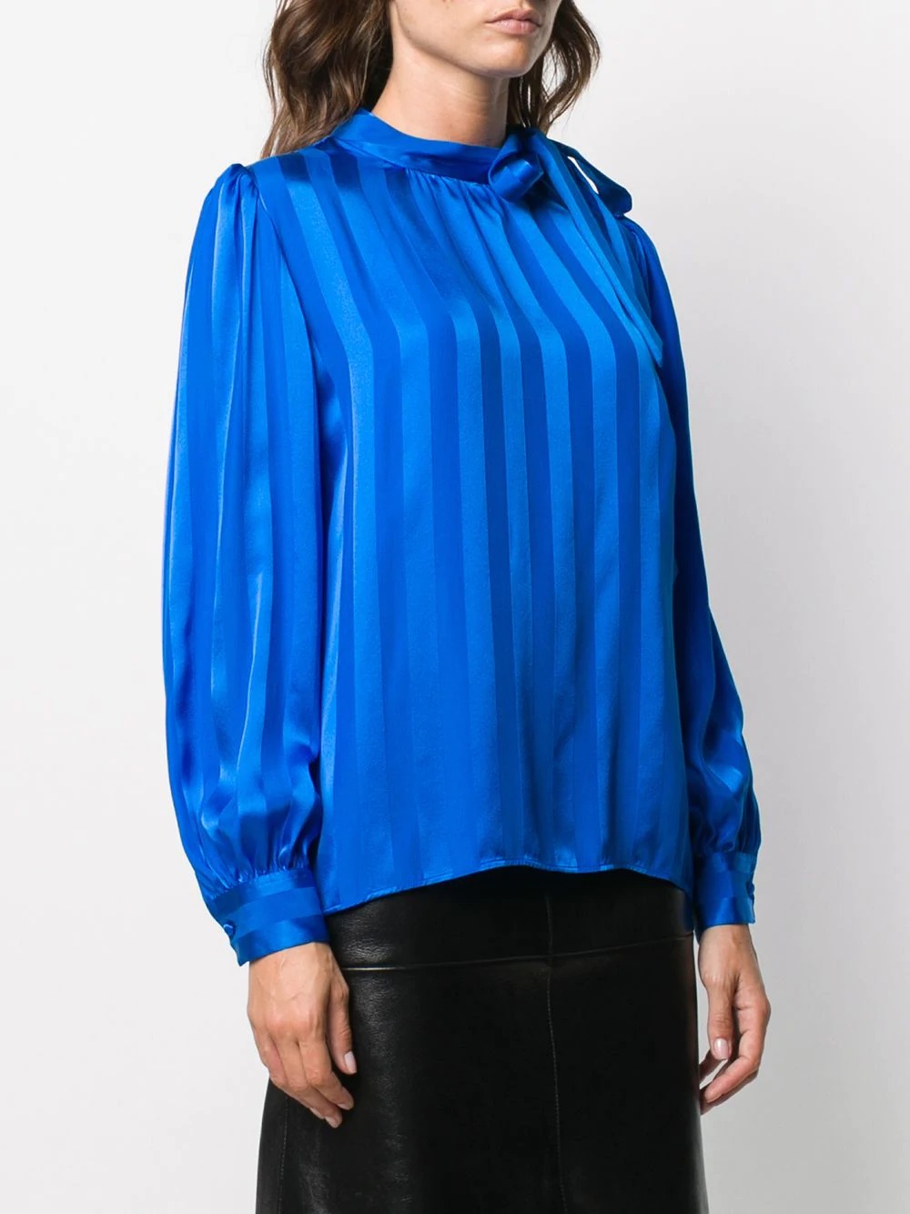 jacquard striped blouse - 3