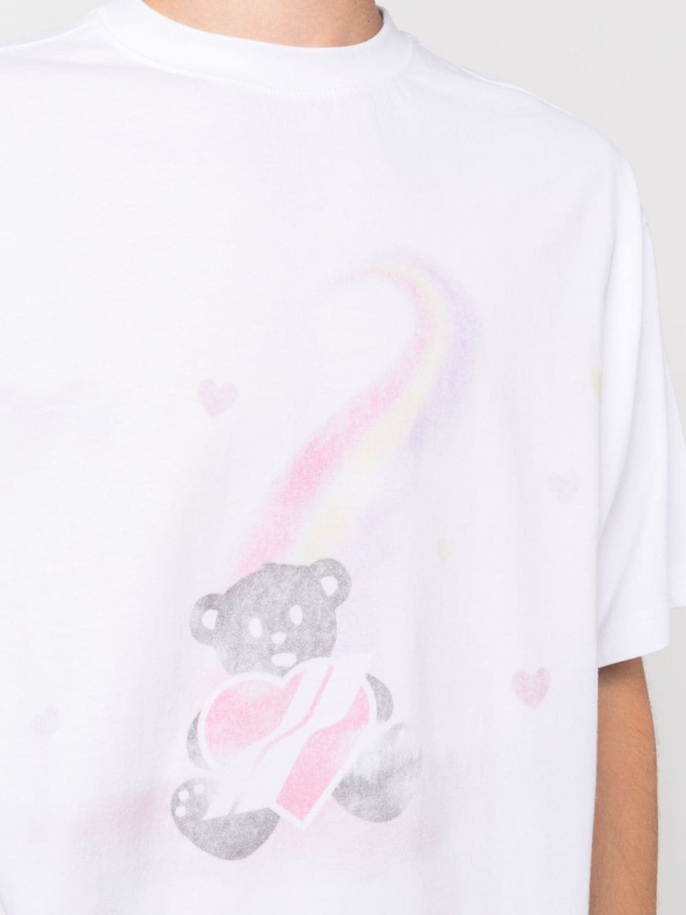 teddy bear-print cotton T-shirt - 6