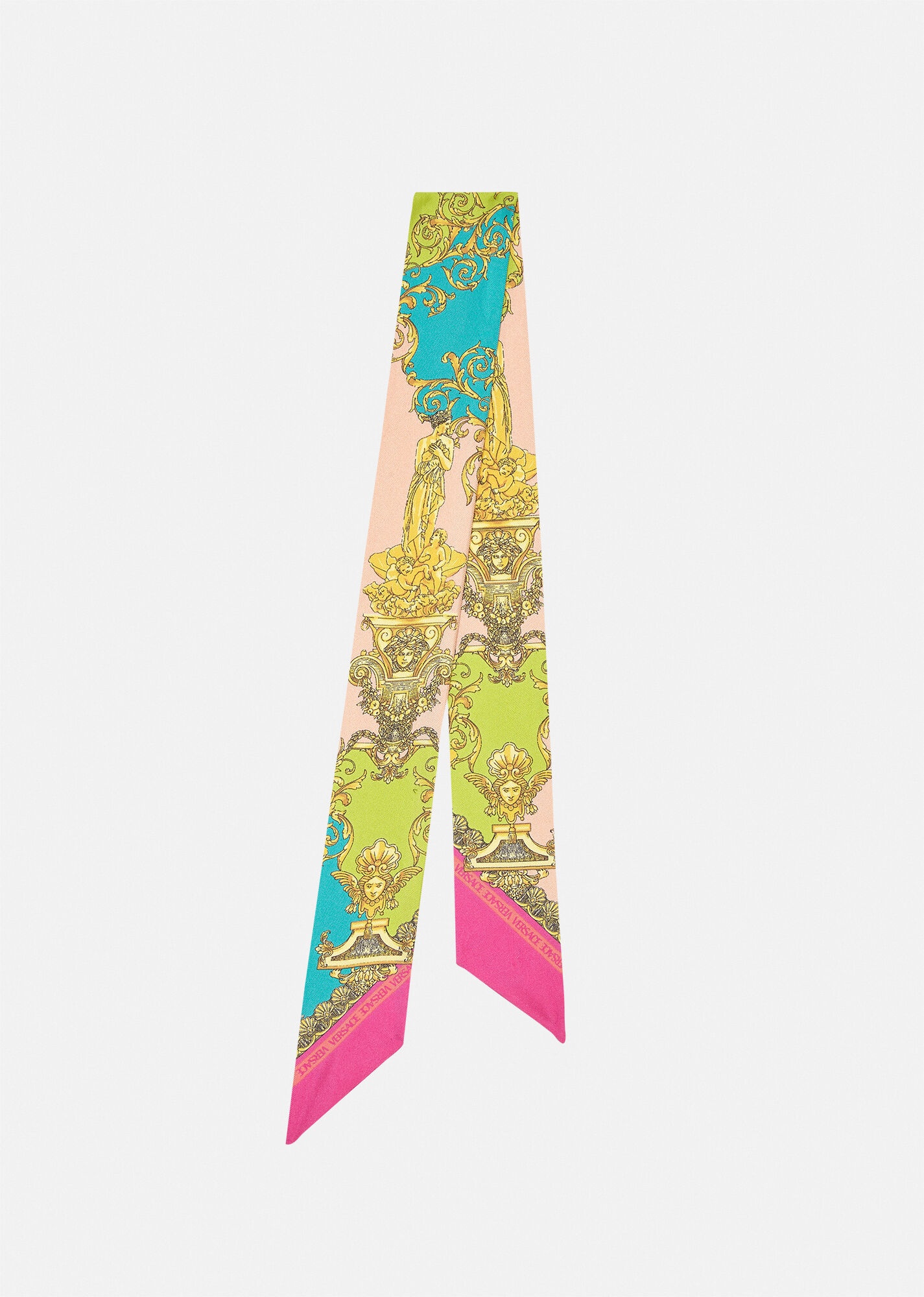 Barocco Goddess Silk Scarf Tie - 1