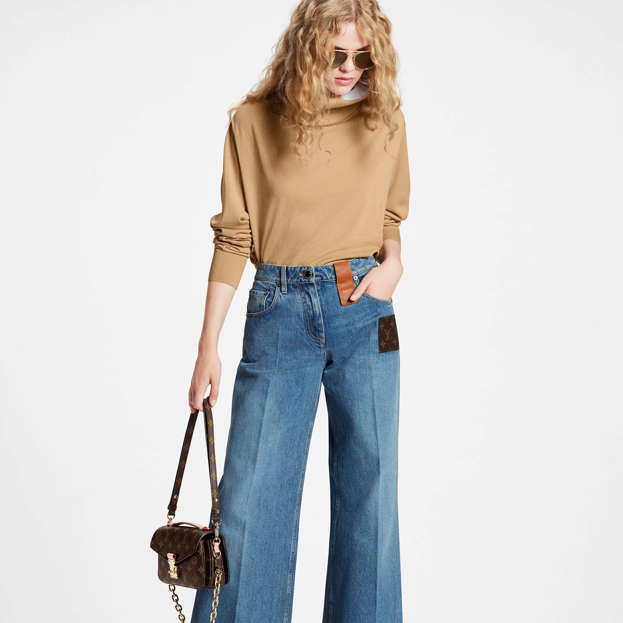 Monogram Patch Boot-Cut Jeans - 5