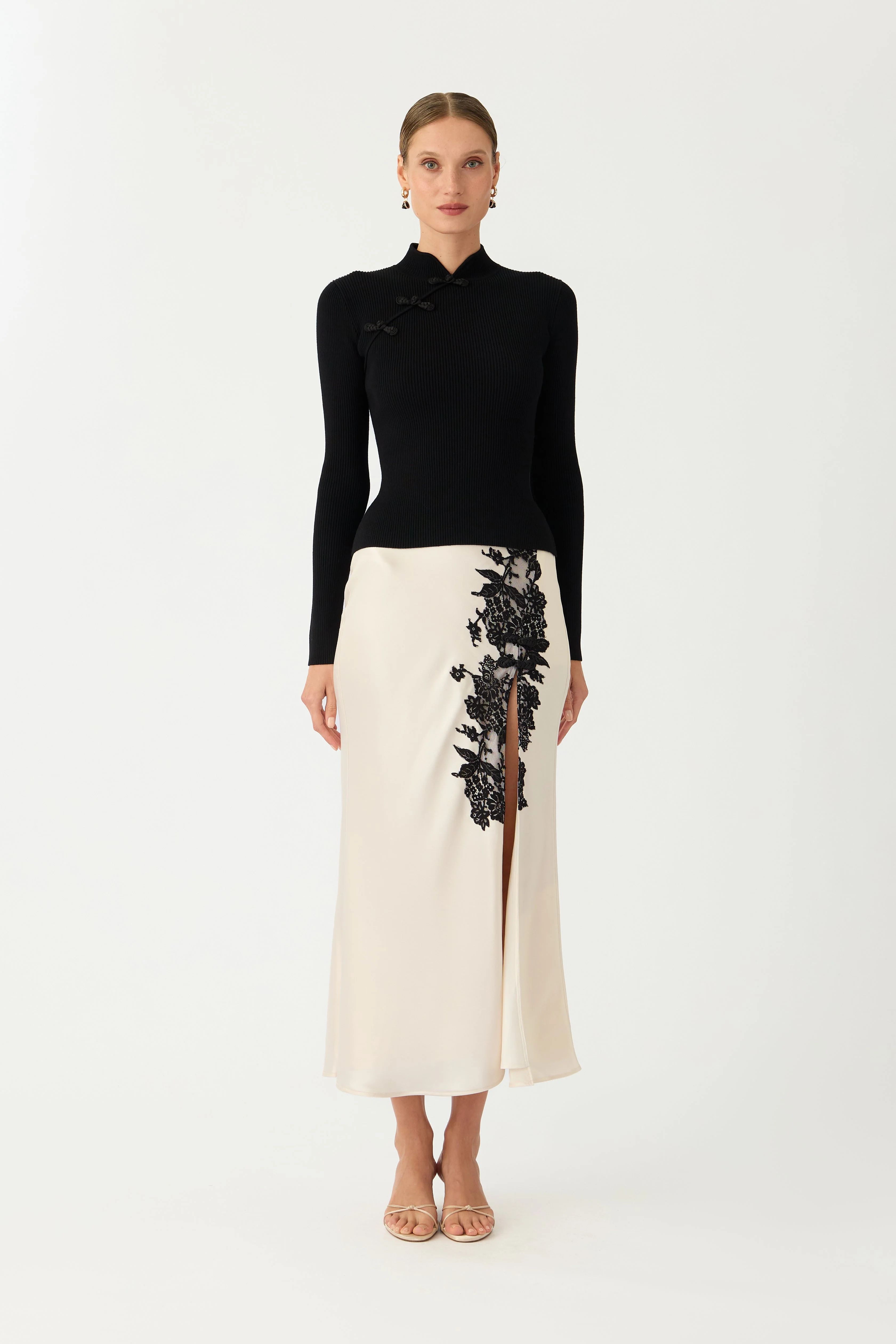 ELVA SATIN SKIRT - 1