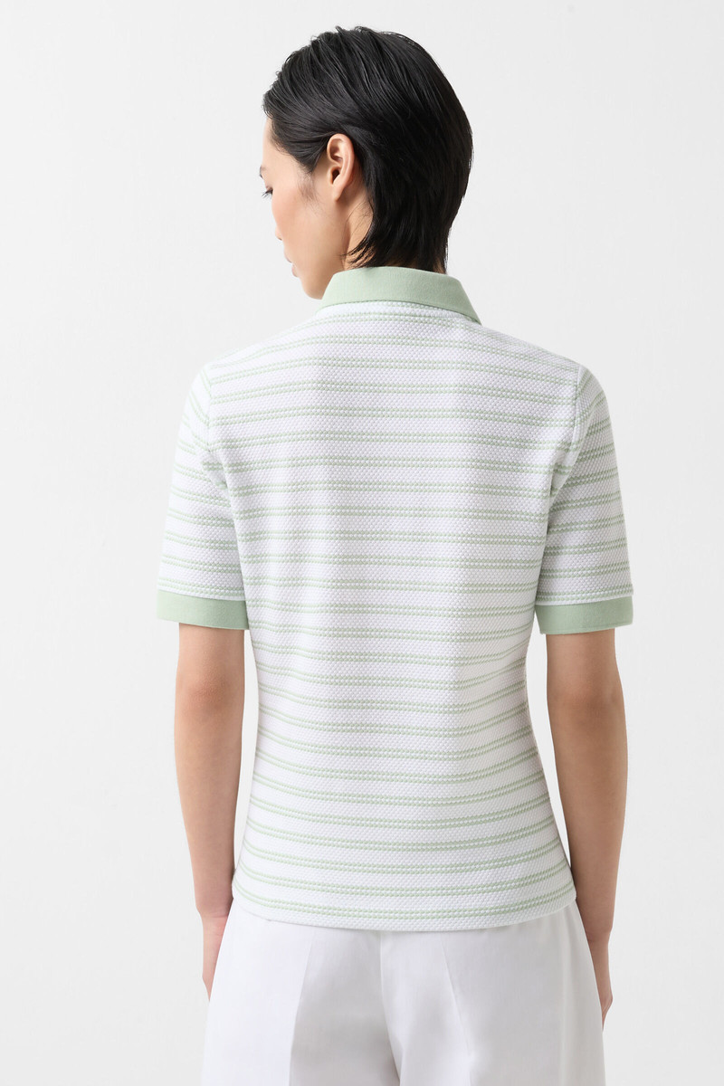 Wendy Polo shirt in Mint/White 3
