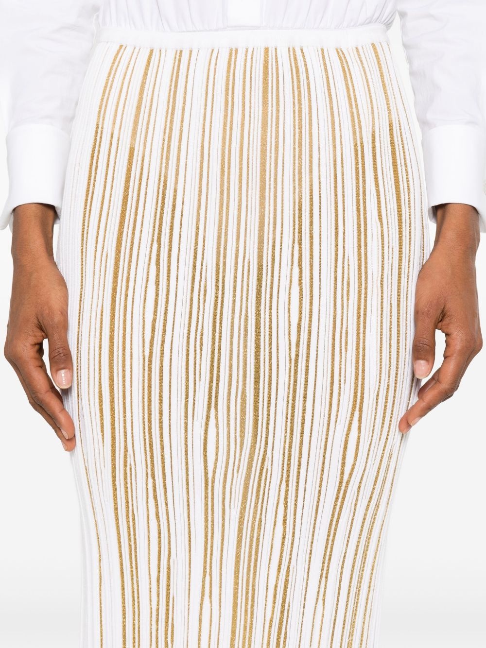 ribbed midi skirt - 5