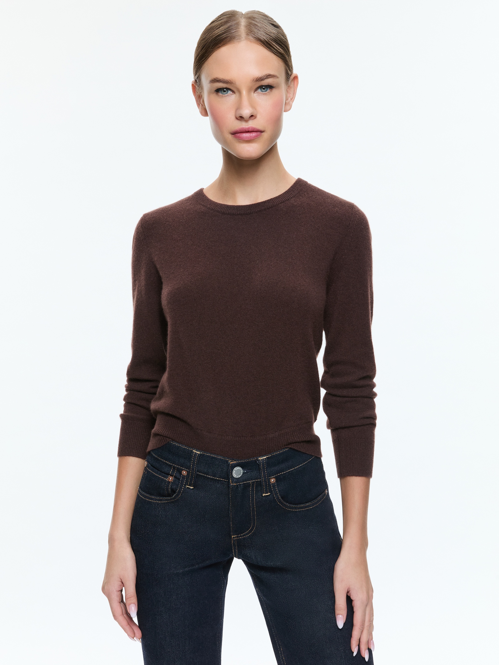 CAROLANN SHRUNKEN CREW NECK PULLOVER - 2