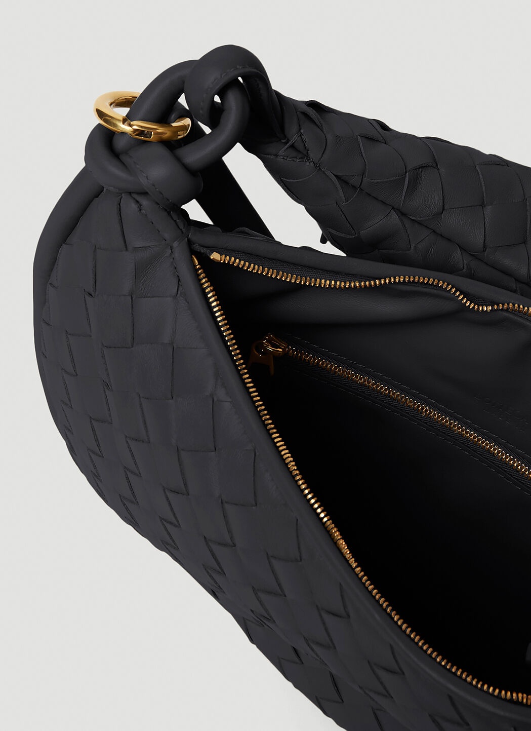 Shop Bottega Veneta Medium Gemelli Intrecciato Leather Shoulder Bag
