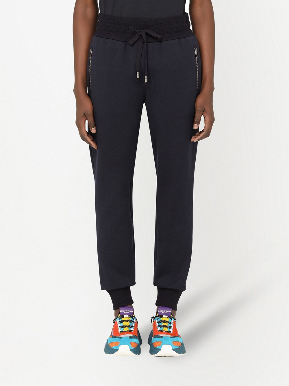 drawstring track pants - 3