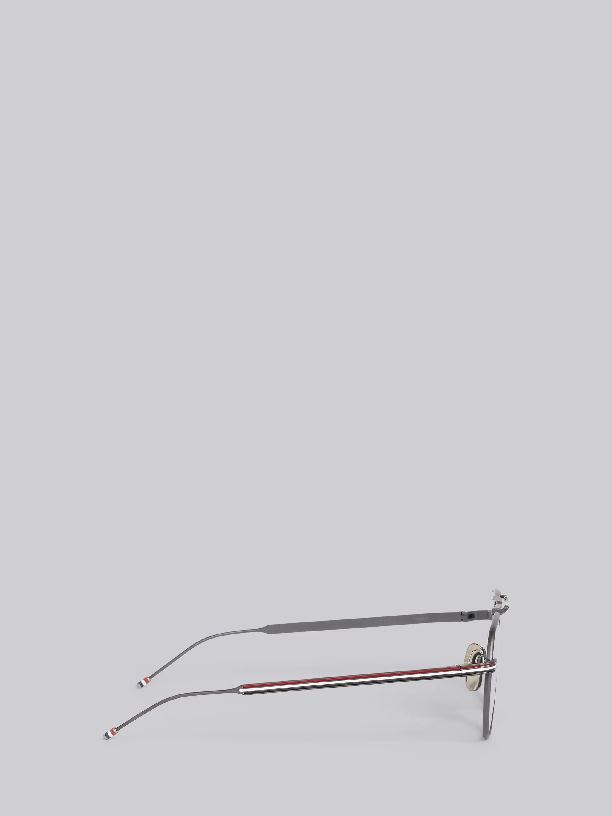 TB918 - Black Iron Squared Aviator Glasses - 3