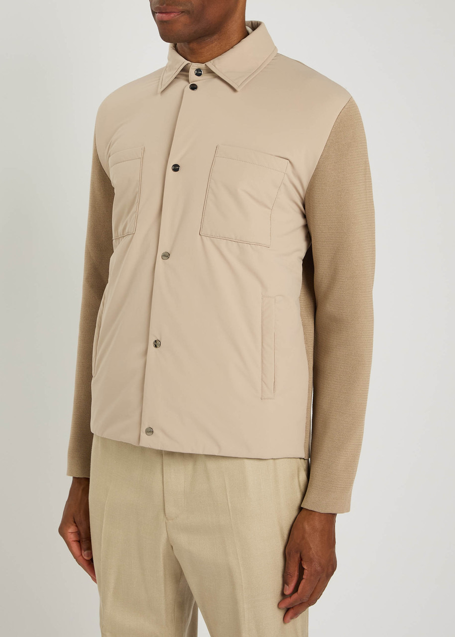 Herno Knitted Cotton and Shell Overshirt - 2
