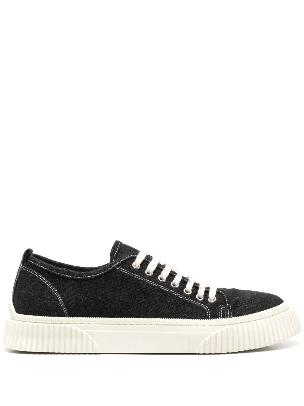 low-top panelled sneakers - 1