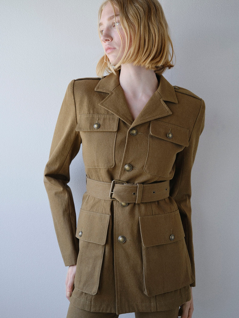 FRAME Safari Jacket in Madeline outlook