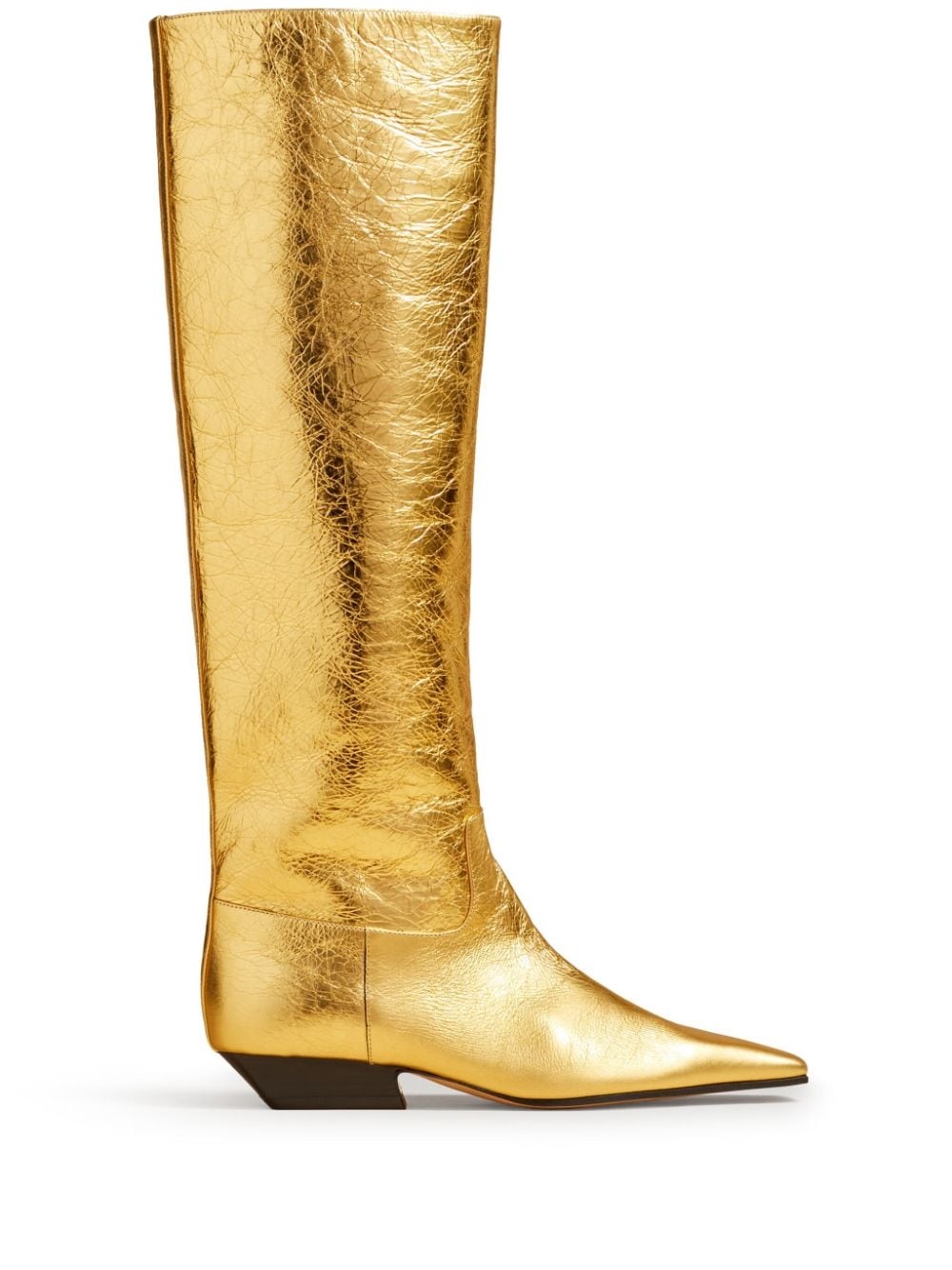 The Marfa metallic leather boots - 1