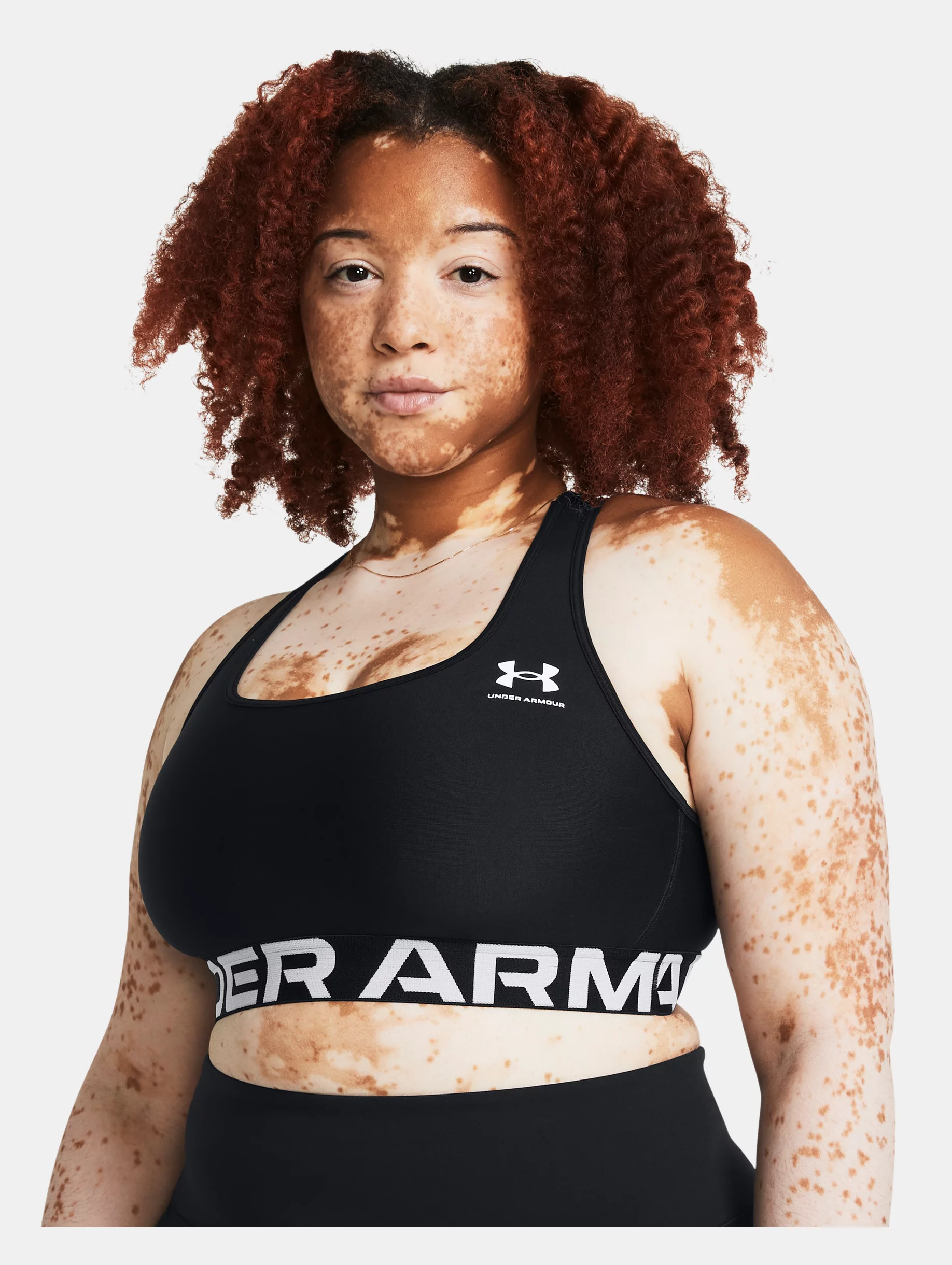 Women's HeatGear® Armour Mid Branded Sports Bra - 7