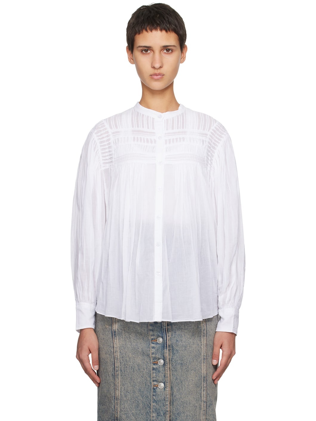 White Plalia Shirt - 1