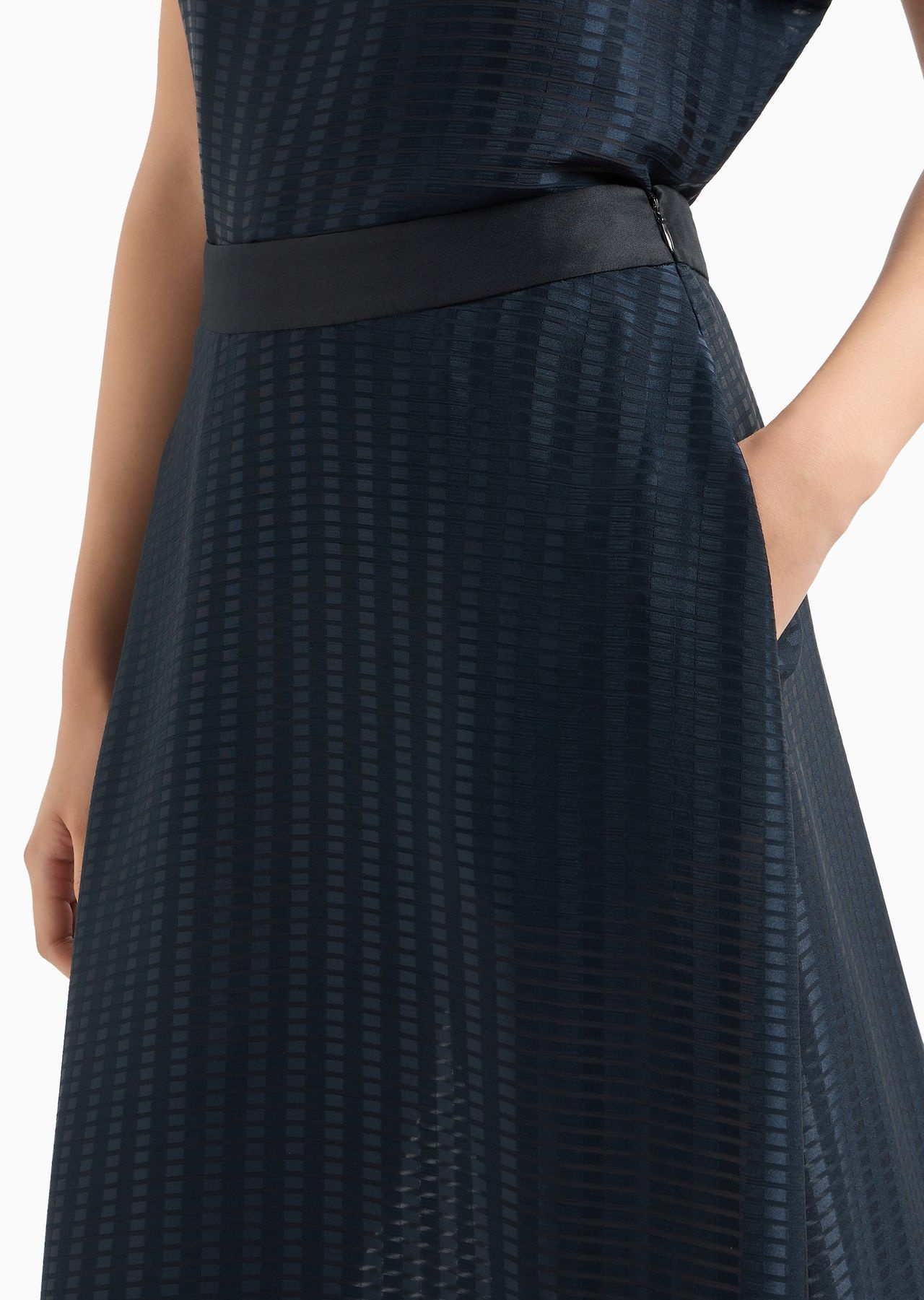 Long skirt with all-over rectangle design - 5