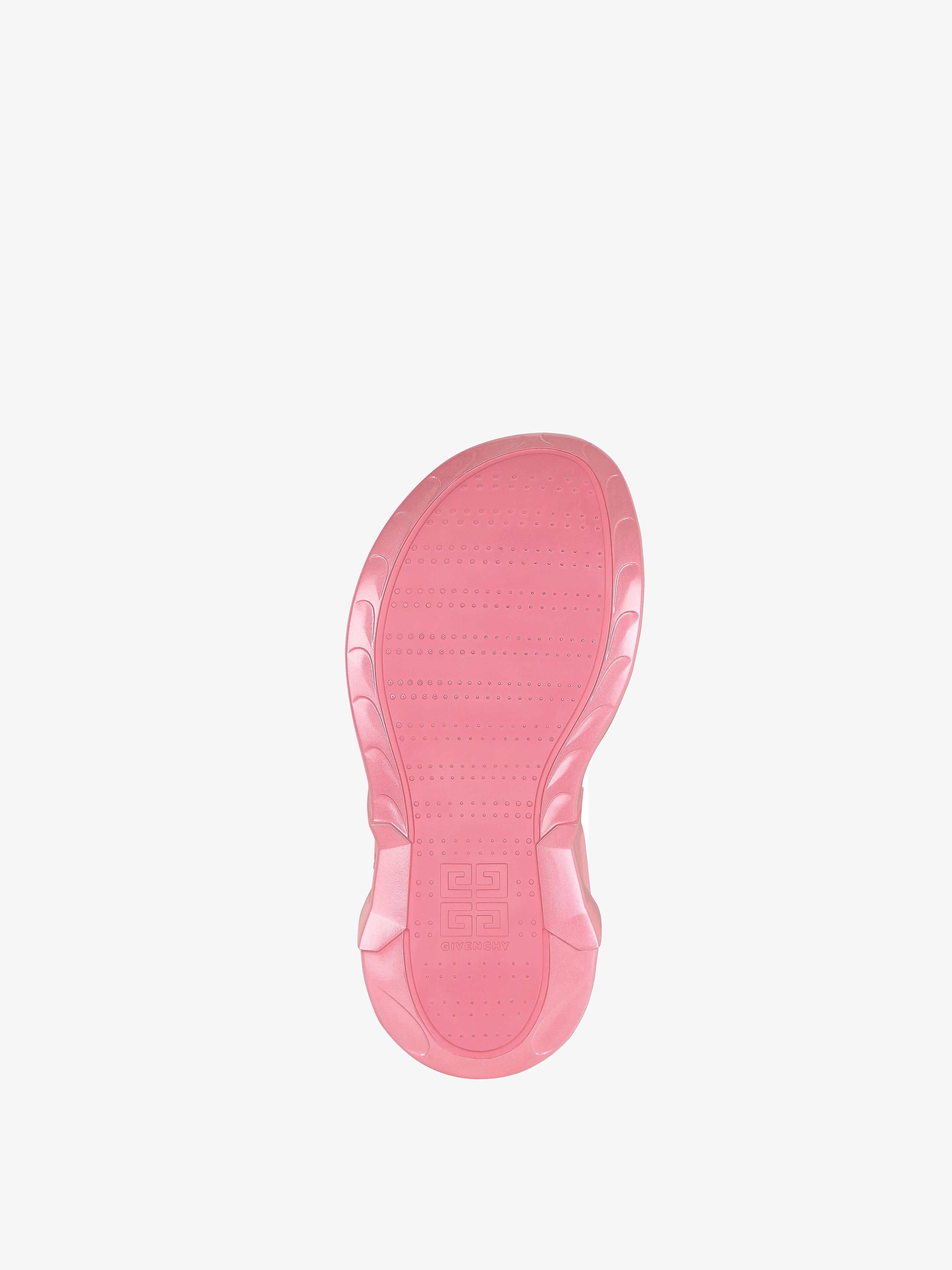 MARSHMALLOW WEDGE SANDALS IN IRIDESCENT RUBBER - 6