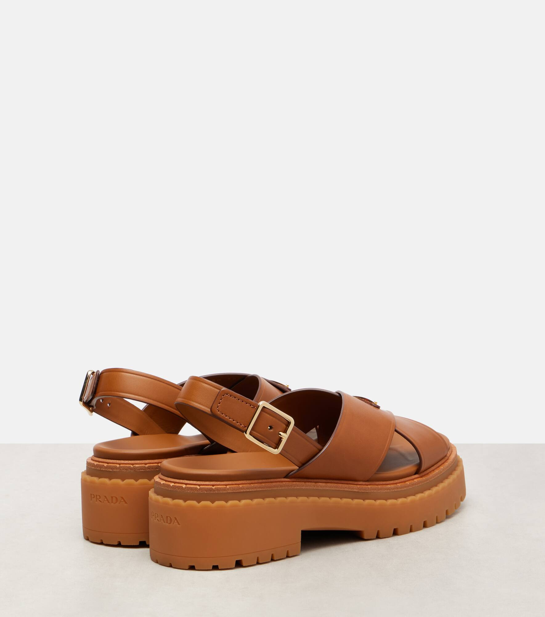 Logo leather sandals - 2
