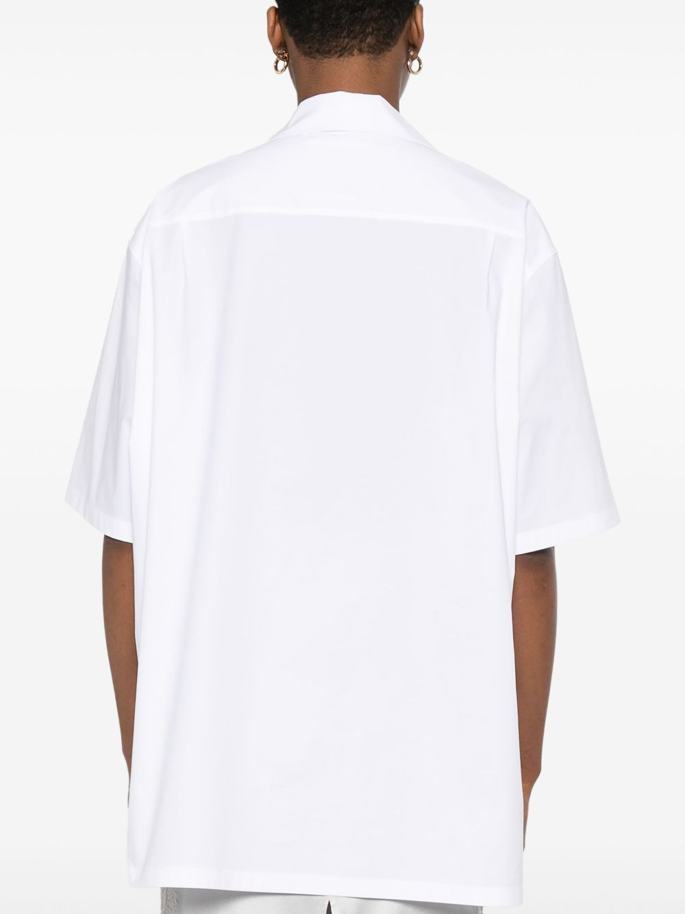logo-embroidered shirt - 4
