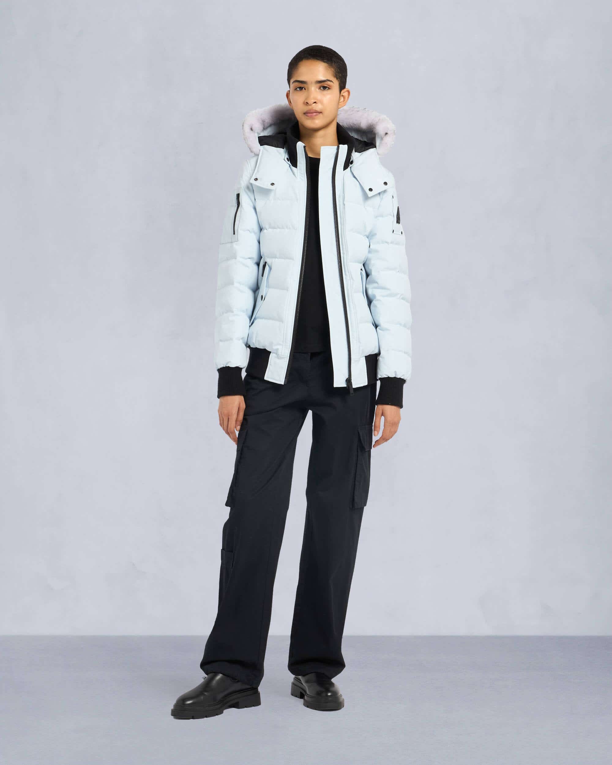 ONYX LADRIERE SHEARLING BOMBER JACKET - 2