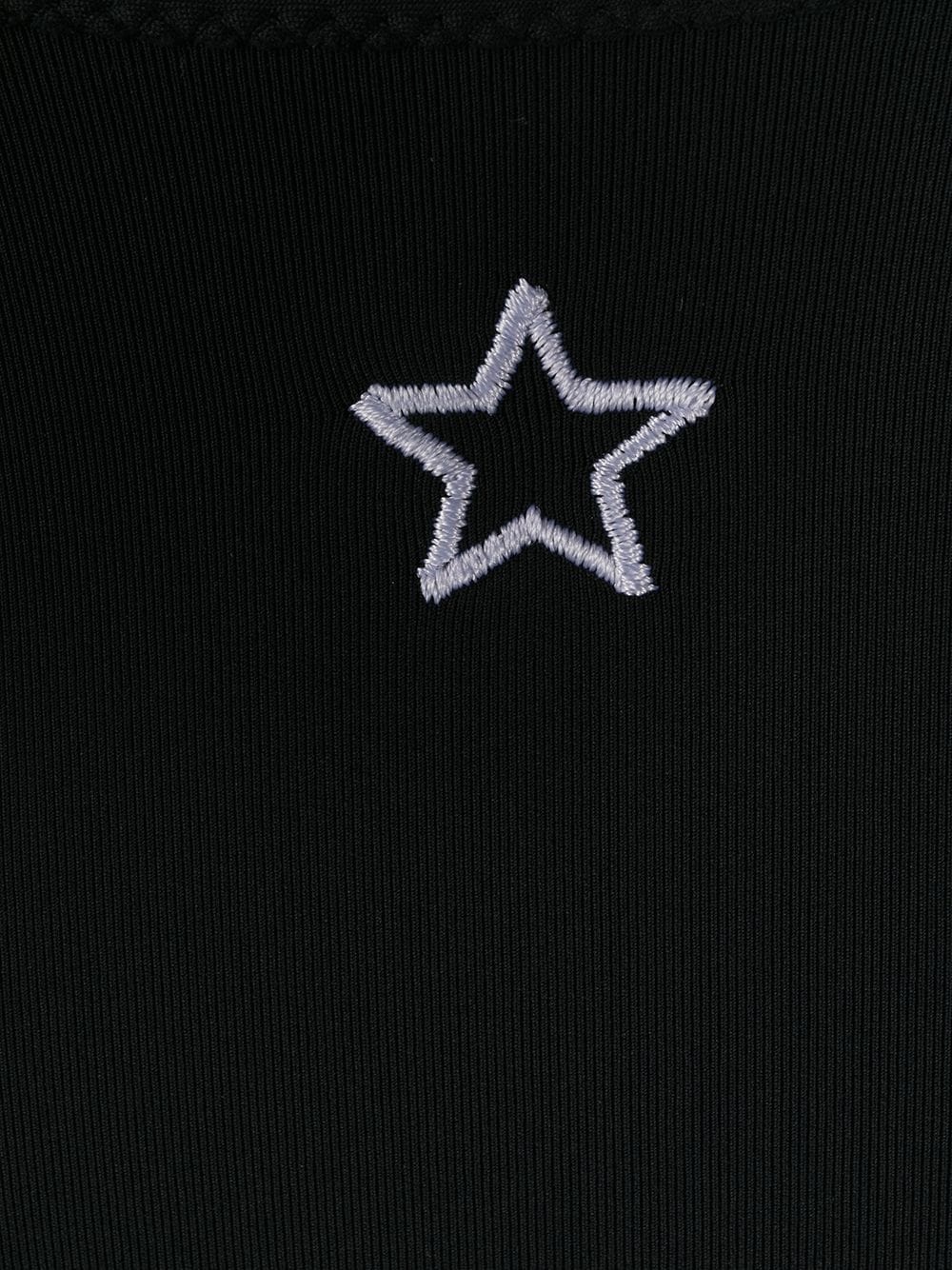 star-embroidered cut-out swimsuit - 3