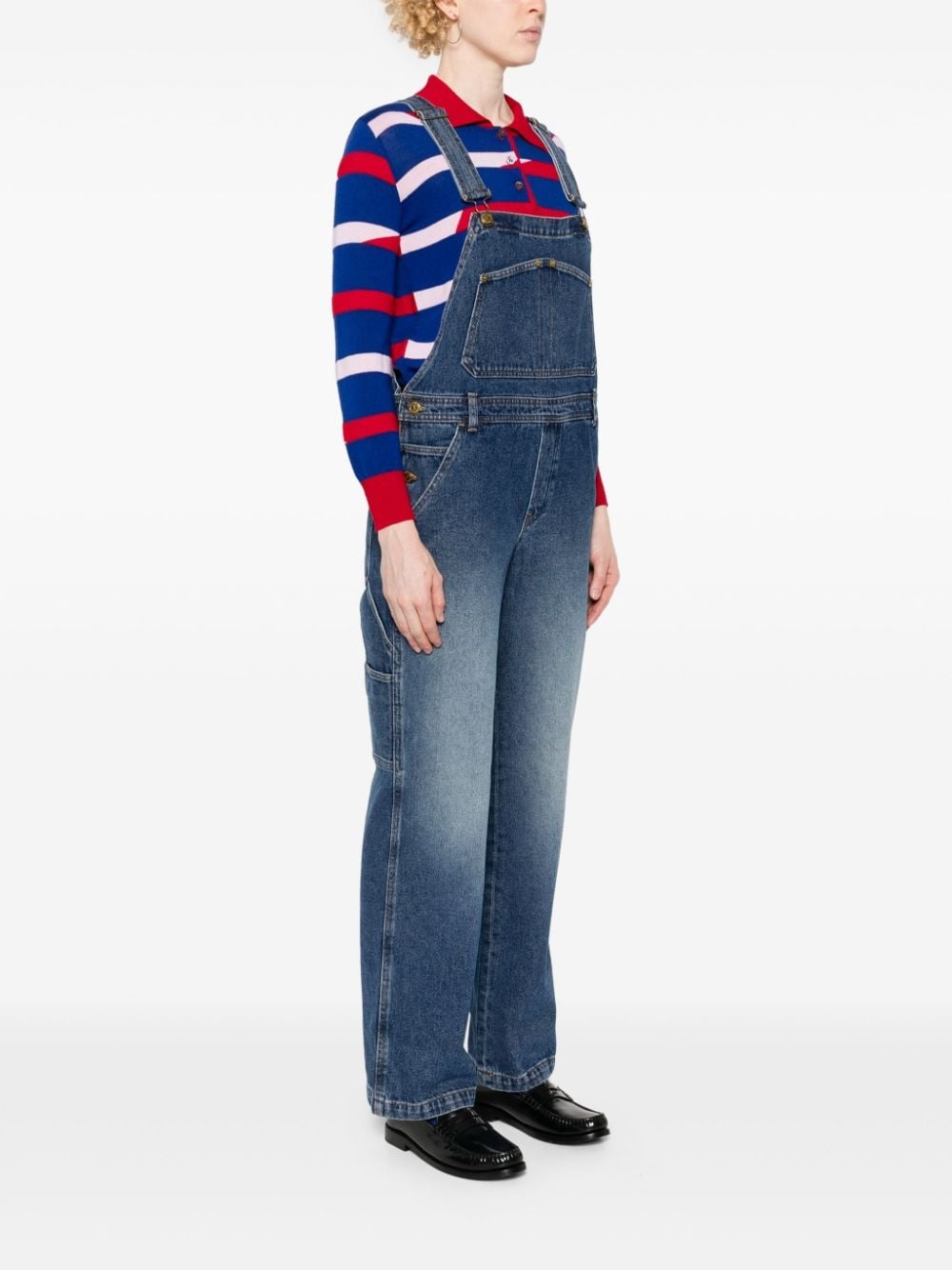 Nelle square-neck denim jumpsuit - 3