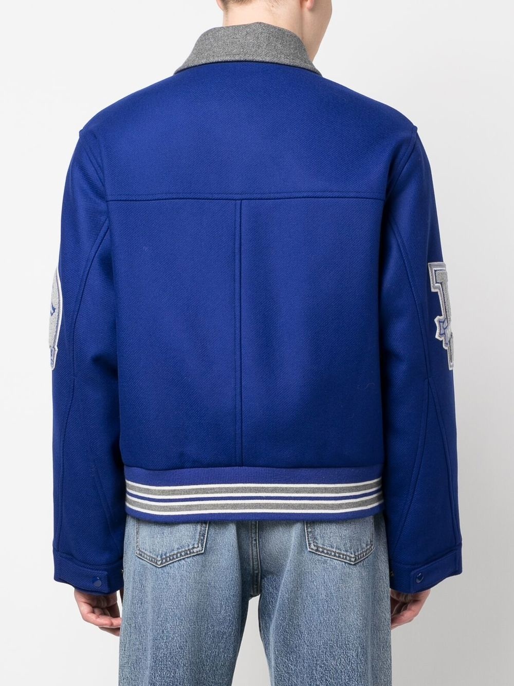 logo-print bomber jacket - 4