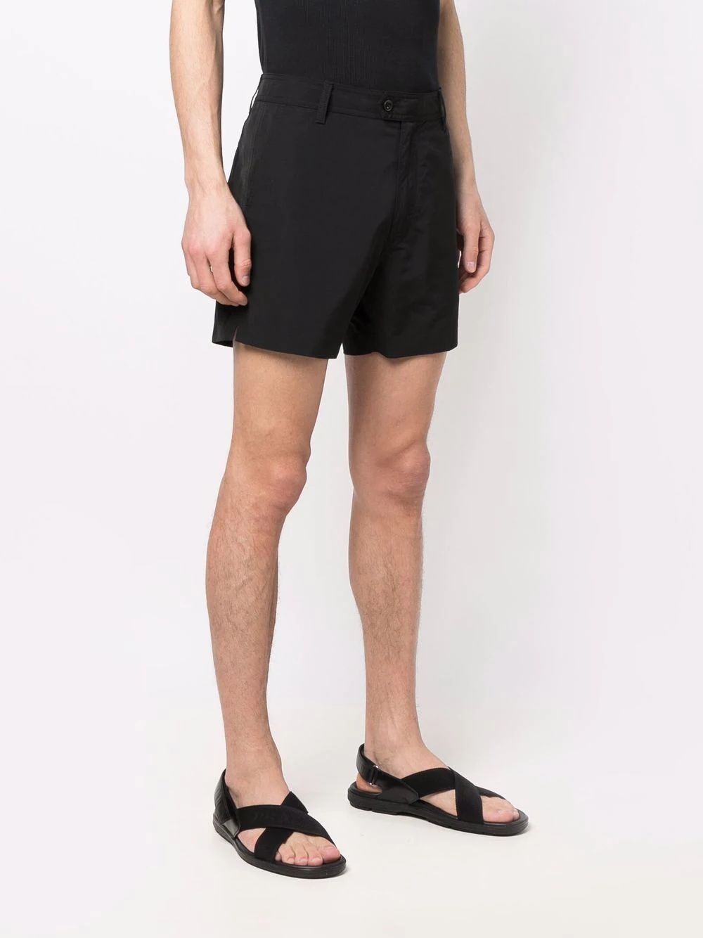 mid-rise straight shorts - 3