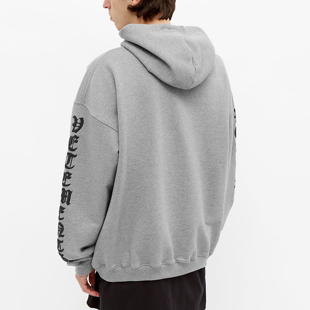 VETEMENTS Oversized Anarchy Gothic Logo Hoody - 5