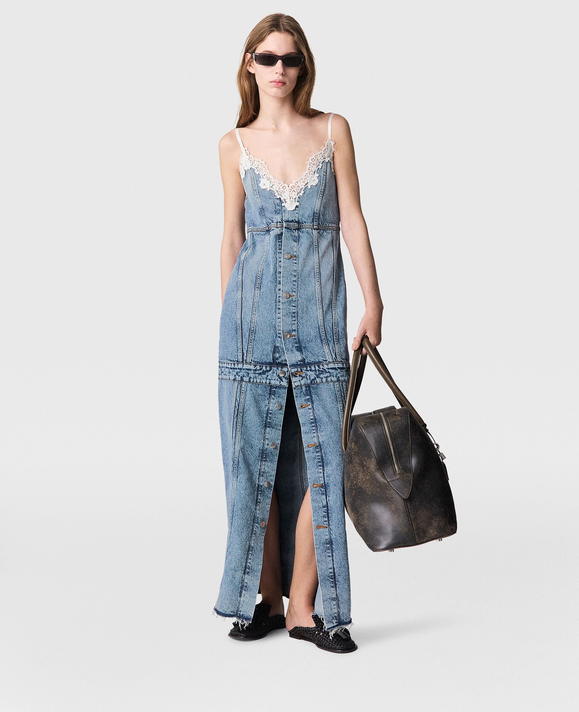 Vintage Wash V-Neck Maxi Dress - 2