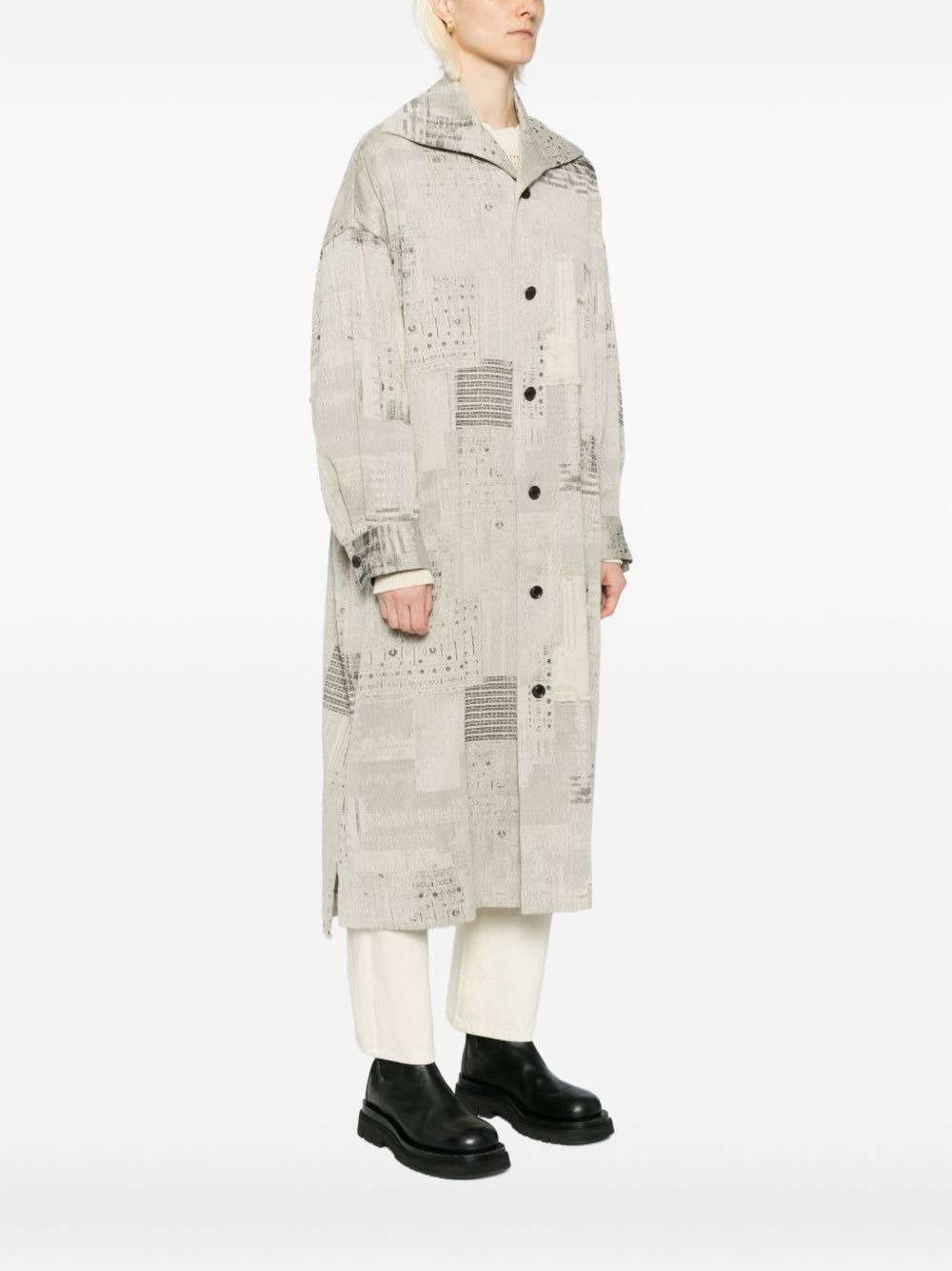 patterned coat - 3