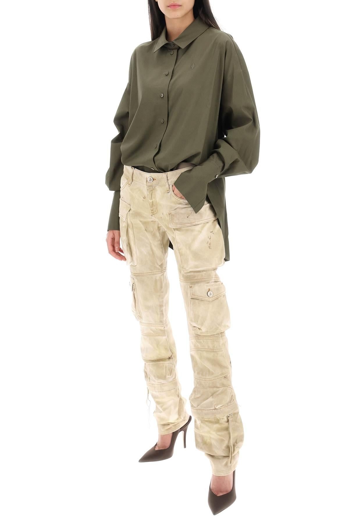 The Attico 'Essie' Cargo Pants With Marble Effect - 2