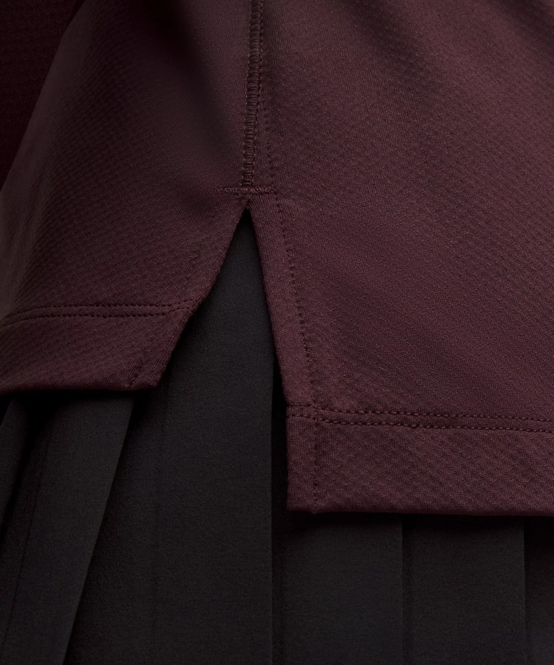 Quick-Dry Long-Sleeve Polo Shirt *Straight Hem 5