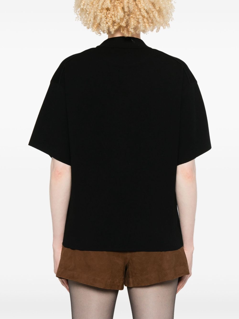 mock-neck T-shirt - 4